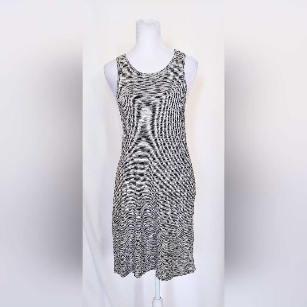 Aerie Sleeveless Knit Bodycon Dress Size XS Black White